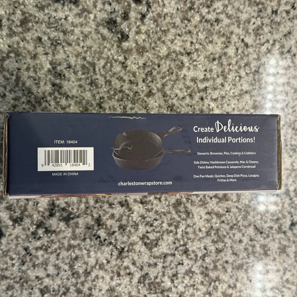 Set 2 Bel Piatto™ Mini Cast Iron Skillets  5
